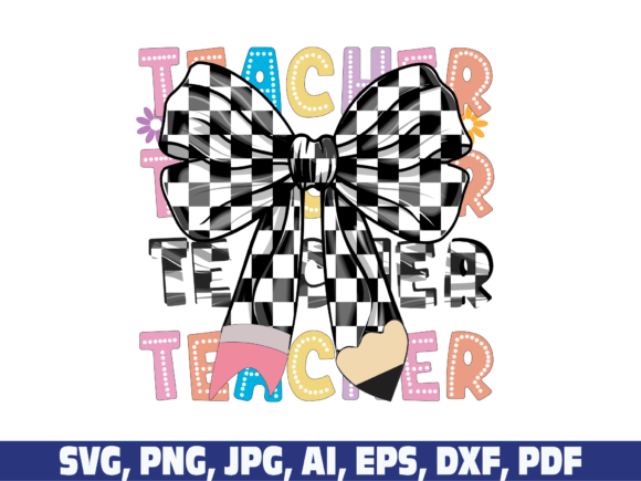 Coquette Teacher Graphics for Crafts