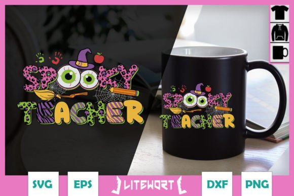 Halloween Funny Spooky Teacher SVG for Crafts & Graphics