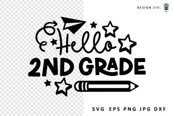 Hello Second Grade Graphics for Crafts