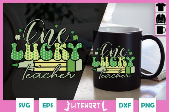Irish Pencil One Lucky Teacher SVG: Graphics for Crafts