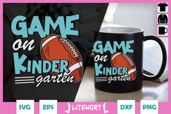 Kindergarten Football SVG: Graphics for Crafts
