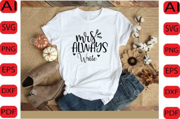 Mrs. Always Write SVG: Top Crafts Graphics