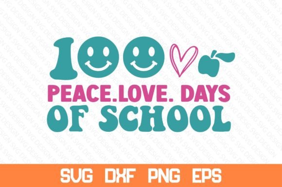 Peace, Love & School SVG for Crafts and Graphics