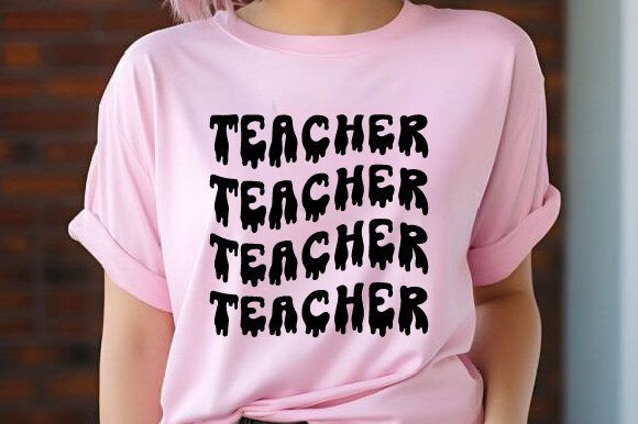 Retro Halloween Teacher Graphics for Crafts