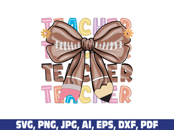 Retro Teacher Graphics for Crafts & Branding