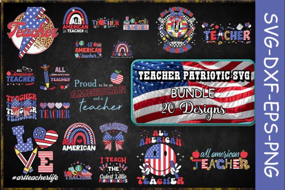 Reviewing the Teacher Patriotic SVG Bundle for Stitch