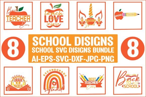 School SVG Graphics for Crafts & Blogs