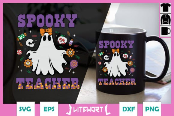 Spooky Teacher Halloween Graphics for Crafts