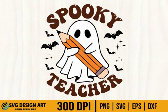 Spooky Teacher SVG: Halloween Graphics for Crafts