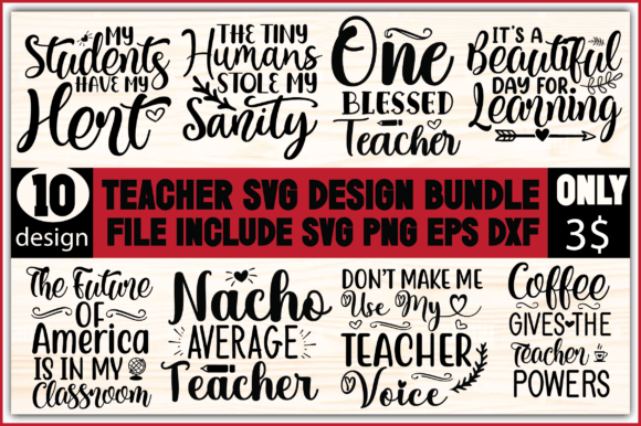 Teacher Svg Bundie: Essential Graphics for Crafts