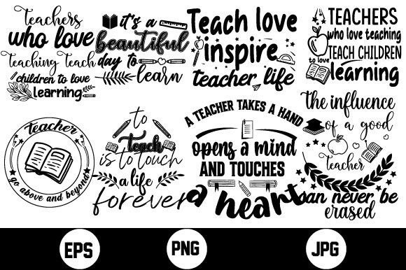 Teacher SVG Bundle: Graphics for Crafts