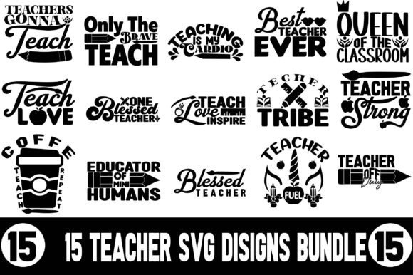 Teacher SVG Bundle: Graphics for Crafts