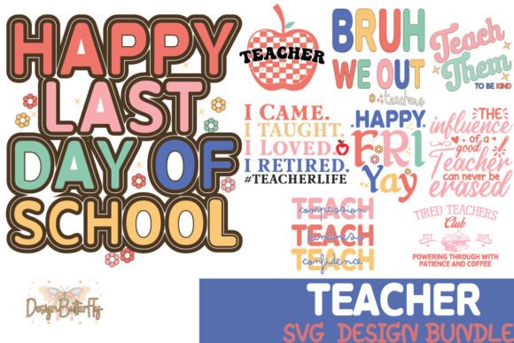 Teacher SVG PNG Bundle: Graphics for Crafts