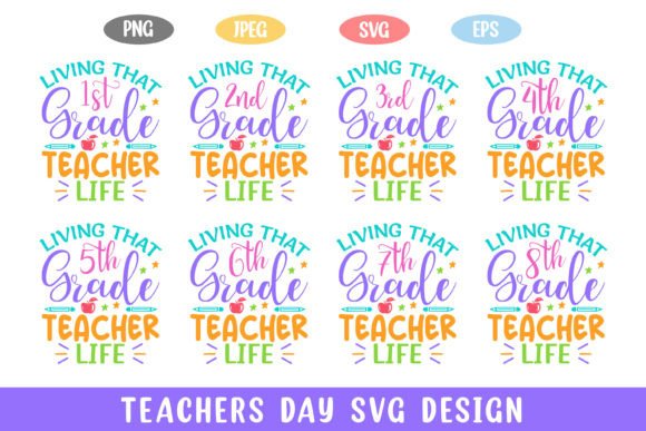 Teachers Day Teacher Life Svg Bundle: Graphics for Crafts