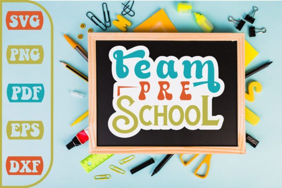 Team Pre School Svg Design: Graphics for Crafts